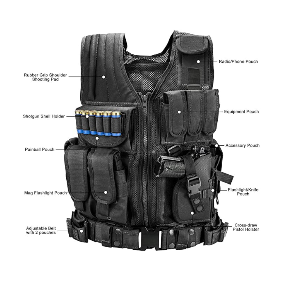 Tactical Vest Military Combat Army Armor Vests Molle Airsoft Plate Carrier Swat Outdoor Fishing Cs Training
