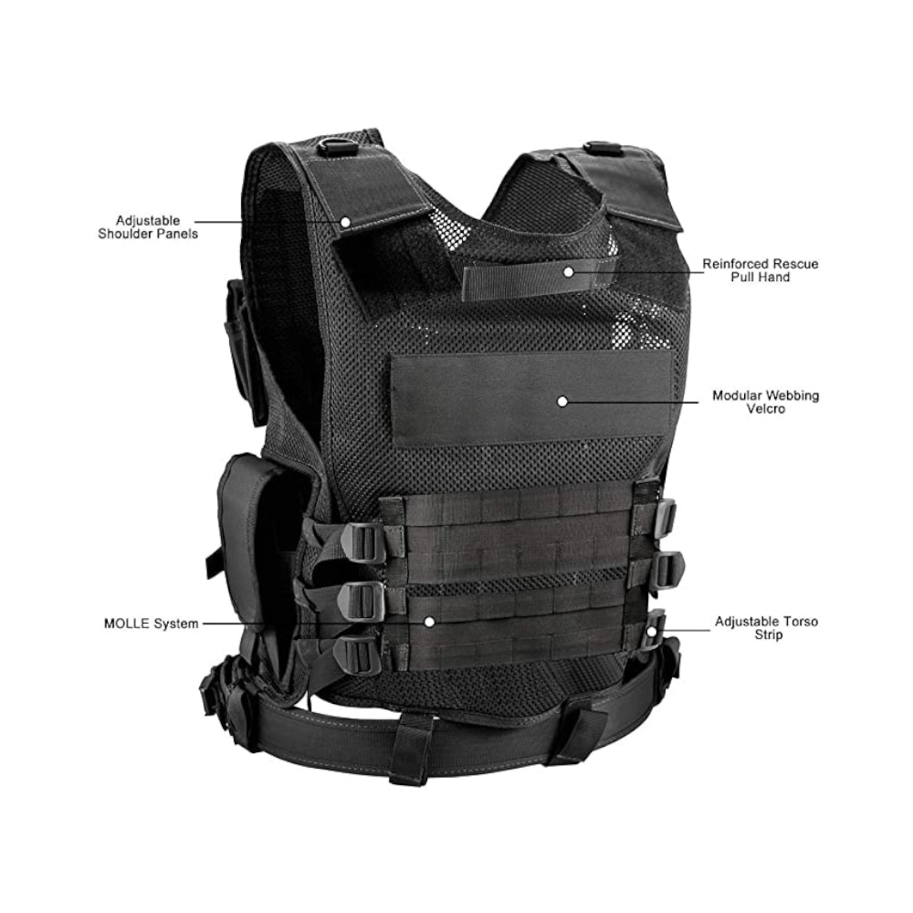 Tactical Vest Military Combat Army Armor Vests Molle Airsoft Plate Carrier Swat Outdoor Fishing Cs Training