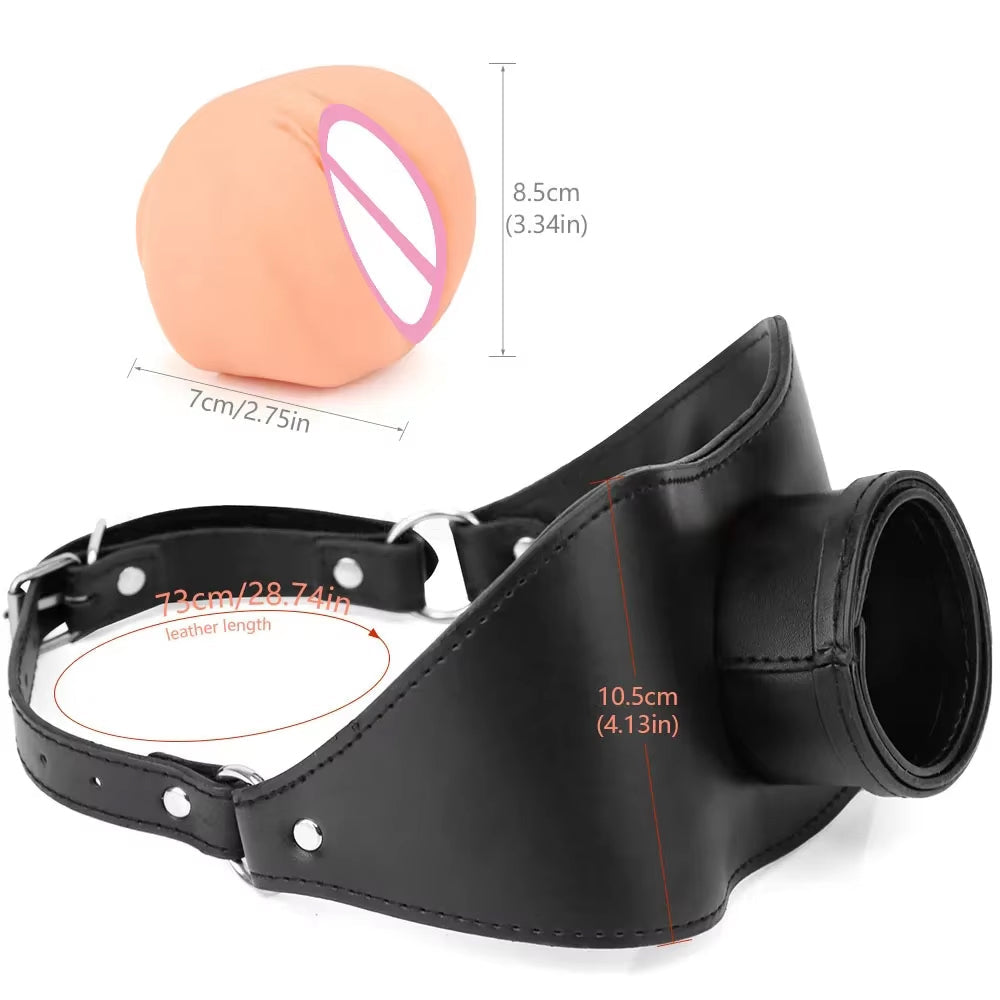 Bondage Belt Latex Mouth Gag Plug Oral Restraint Realistic Dildo Flexible Sizes Bdsm Adult Sex Flirt Love Slave Balls To