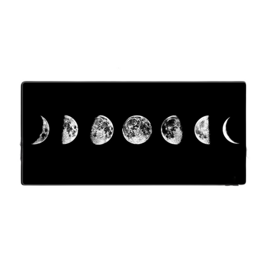 Mouse Pad Black 400X700x2mm Moon Art Gaming Keyboard Carpet