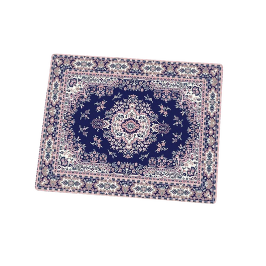 Mouse Pad Blue 22X18cm Persian Tribal Carpet Computer Office Desk Non Slip Mat