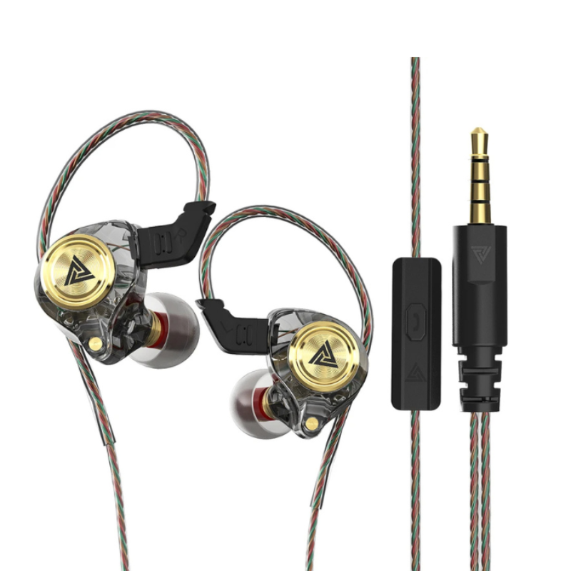 Ak3 Wired Earphone Black With Microphone For Smartphones Portable Audio