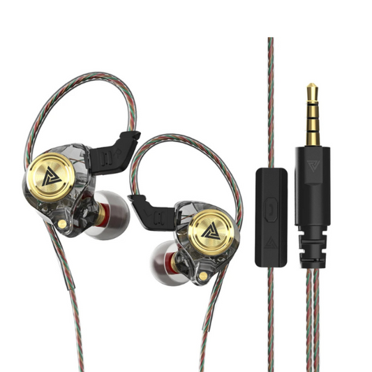 Ak3 Wired Earphone Black With Microphone For Smartphones Portable Audio
