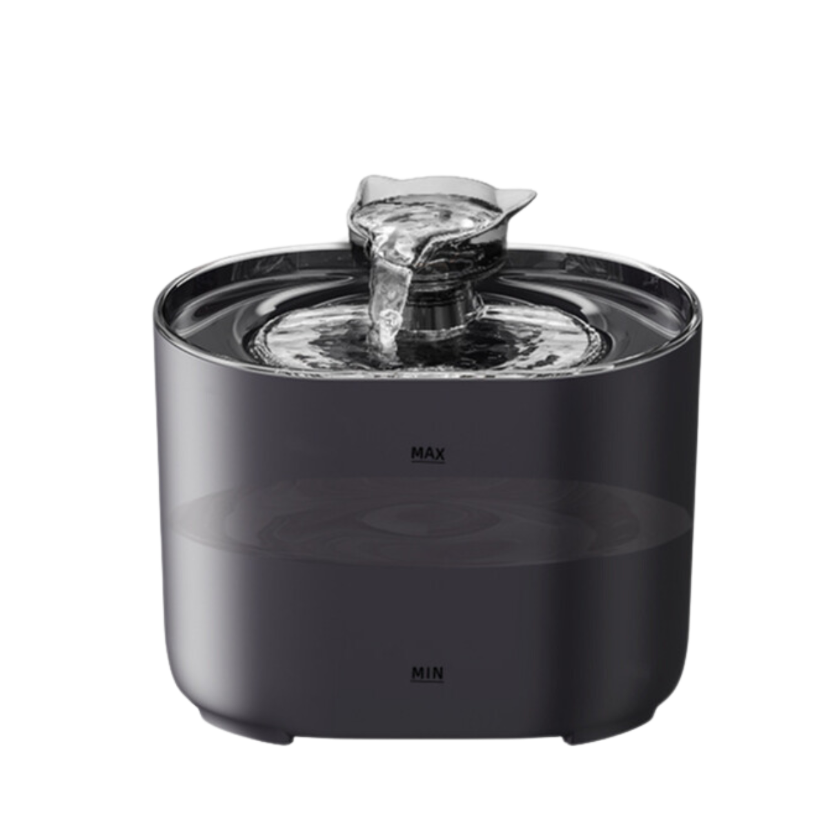 Elosung 2.2L Intelligent Sensing Pet Water Fountain With Smart Sensor Filter Black Design