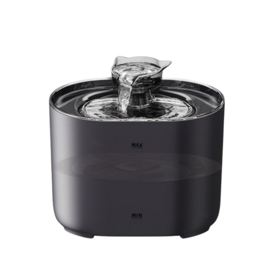 Elosung 2.2L Intelligent Sensing Pet Water Fountain With Smart Sensor Filter Black Design