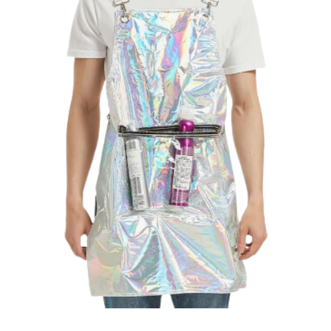 Salon Barber Apron With 3 Pockets Waterproof For Hair Stylist