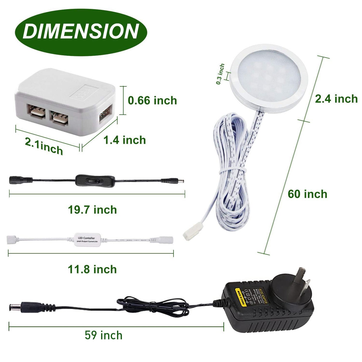 Rgb Color Changing Led Under Cabinet Lighting Kit 4 Packs