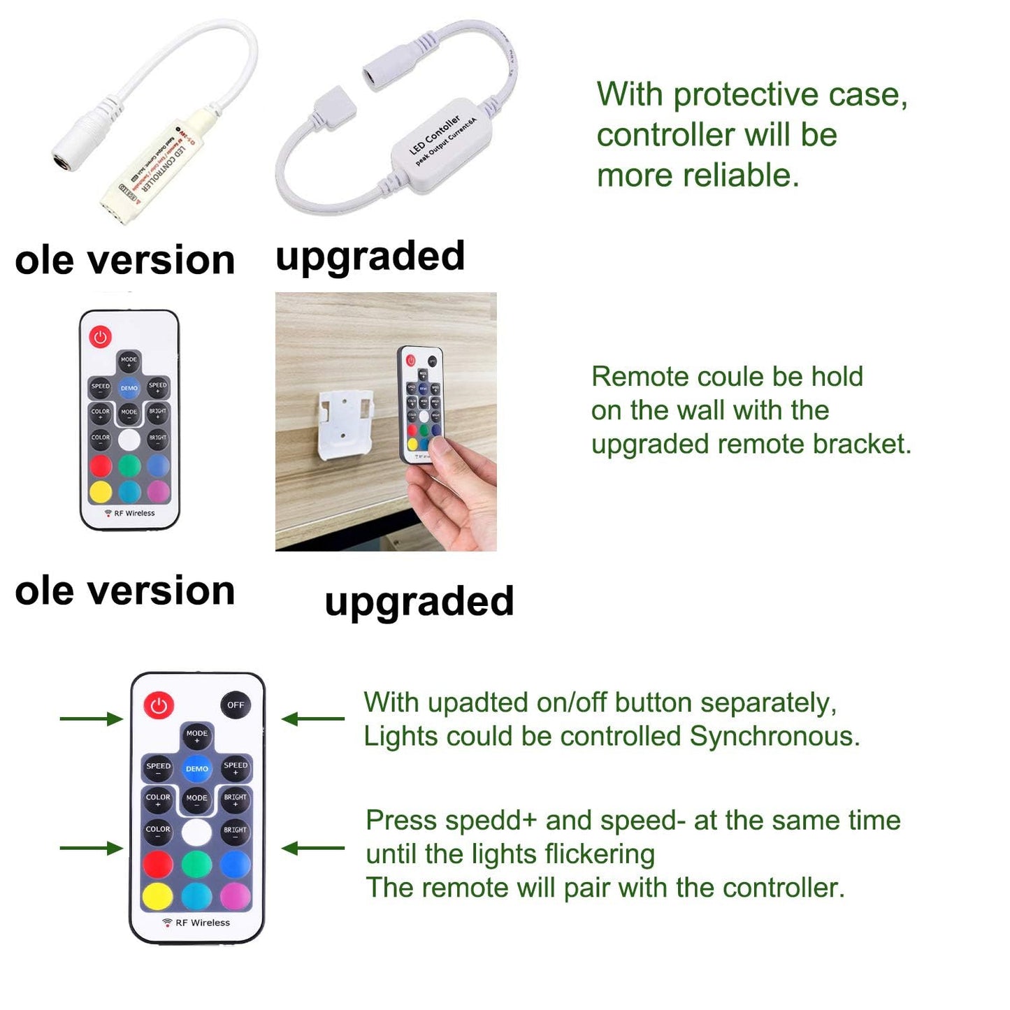 Rgb Color Changing Led Under Cabinet Lighting Kit 4 Packs