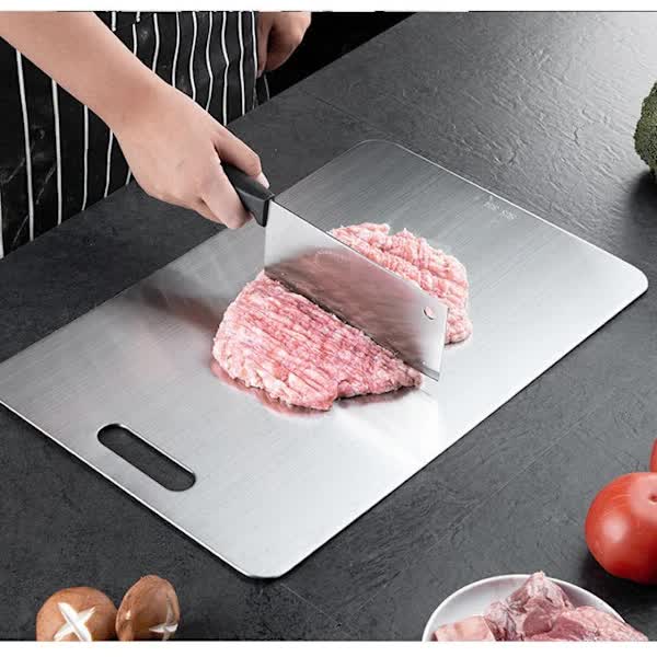 Titanium Cutting Board For Meat And Fruit Double Sided Non Slip 34X23cm Fd17 Fa