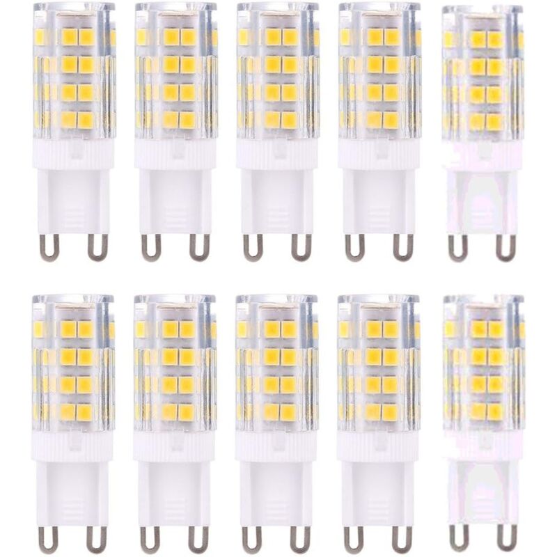 G9 Led Bulbs 10-Pack Warm White 3000K 5W Equivalent To 40W Halogen 420 Lumen Non-Dimmable