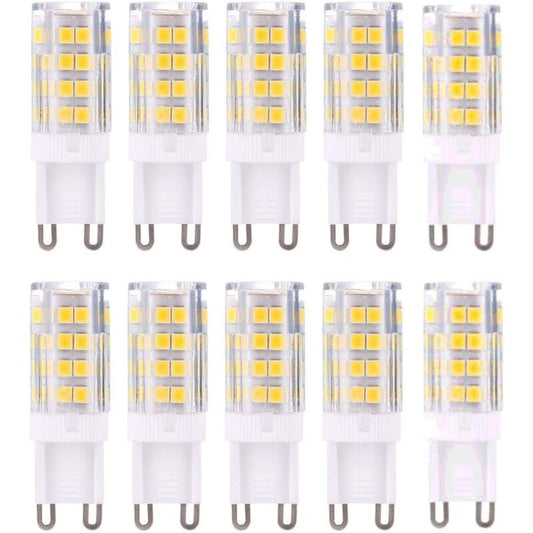 G9 Led Bulbs 10-Pack Warm White 3000K 5W Equivalent To 40W Halogen 420 Lumen Non-Dimmable