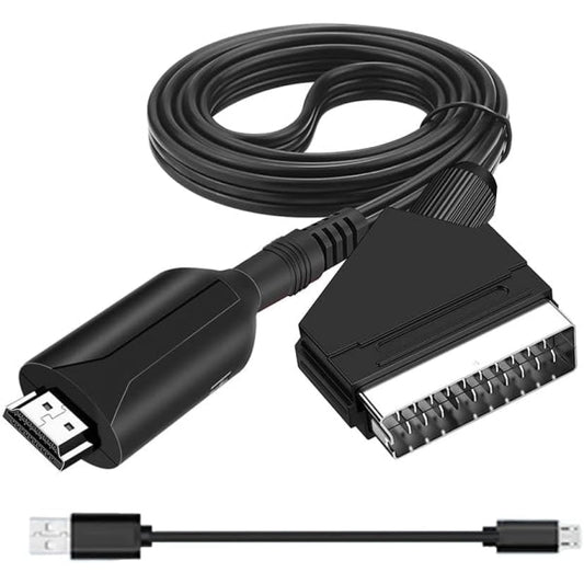 Scart To Hdmi Converter All-In-One Adapter 1080P