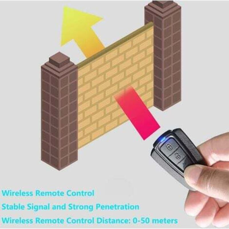 Anti Theft Alarm Wireless Remote Control Smart Waterproof Vibration Sensor For