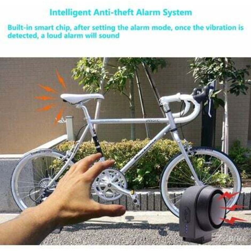 Anti Theft Alarm Wireless Remote Control Smart Waterproof Vibration Sensor For