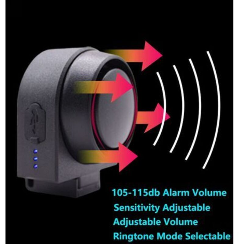 Anti Theft Alarm Wireless Remote Control Smart Waterproof Vibration Sensor For