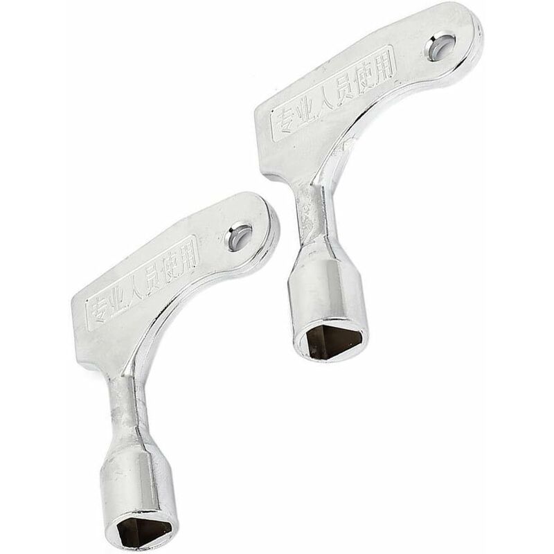 2 Pcs Triangle Keys For Elevator Emergency Quick Release 9Mm Lock