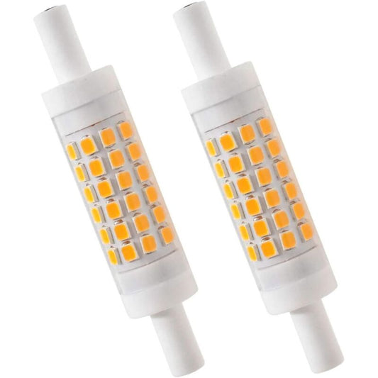 R7s Led 78Mm Dimmable Warm White 2700K 5W J78 Lamp 450Lm Replaces 50W Halogen Illuminant 230V 83 Ra Pack Of