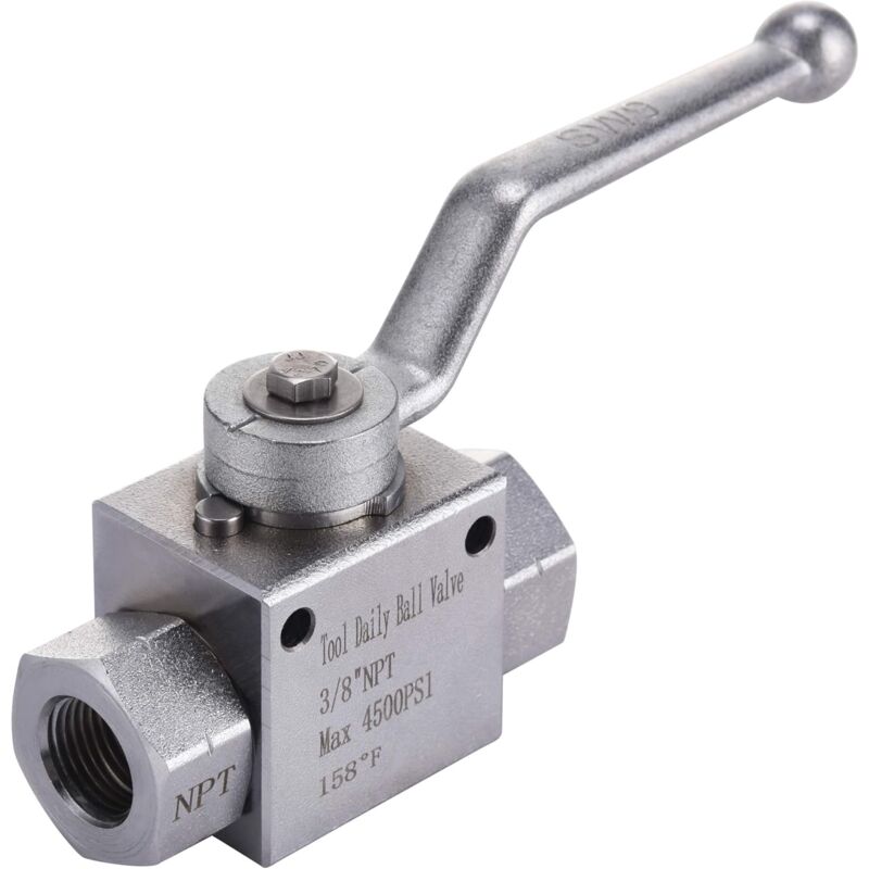 Tool Daily Pressure Washer Ball Valve Kit 3/8" Quick Connect For Hose 4500 Psi