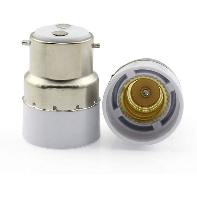 5 Pack B22 To E14 Light Bulb Socket Converter Adapter Standard Lamp Holder