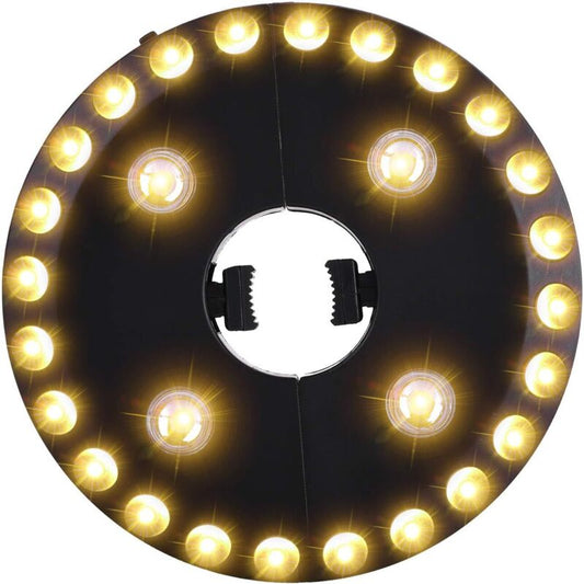 Patio Umbrella Light Warm White 3 Brightness Modes 28 Led Lights At 200 Lumens 4 Aa Batteries Operated For
