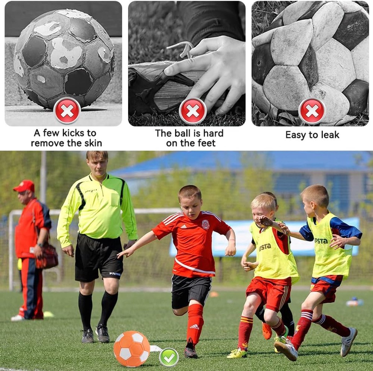 Curveball - Ball For Outdoor Games 20 Cm Fun Ideal Gift Children Soccer Training Equipment Kickerball Balls