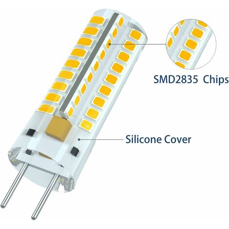 G6.35 Led Bulb 12V 7W 50W Equivalent Warm White 3000K 360 Degree Beam Angle For Cabinet Lighting Non Dimmable Pack