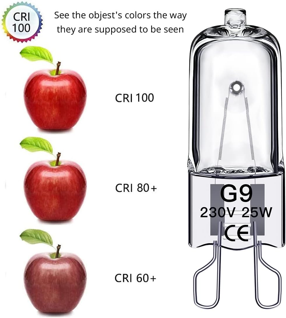 G9 Halogen Bulbs 28W 230V 10-Pack