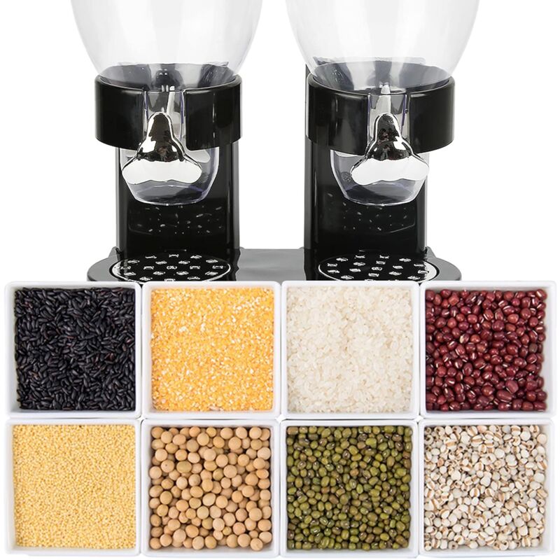 Double Cereal Container For Cornflakes Storage