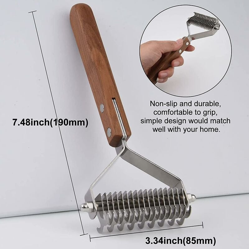 Coat King Heavy Duty Dog And Cat Deshedding Brush Grooming Comb Rake Significantly Reduces Shedding