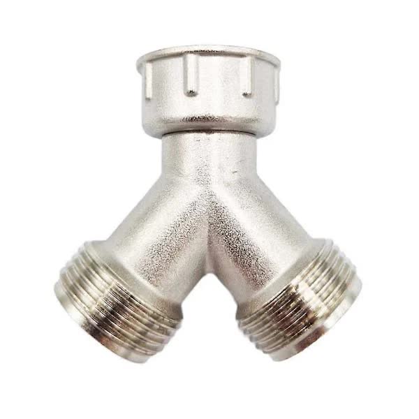 Brass Y Connector For Washing Machine 3/4 Splitter 2 Way Hose Connection (Fmy)