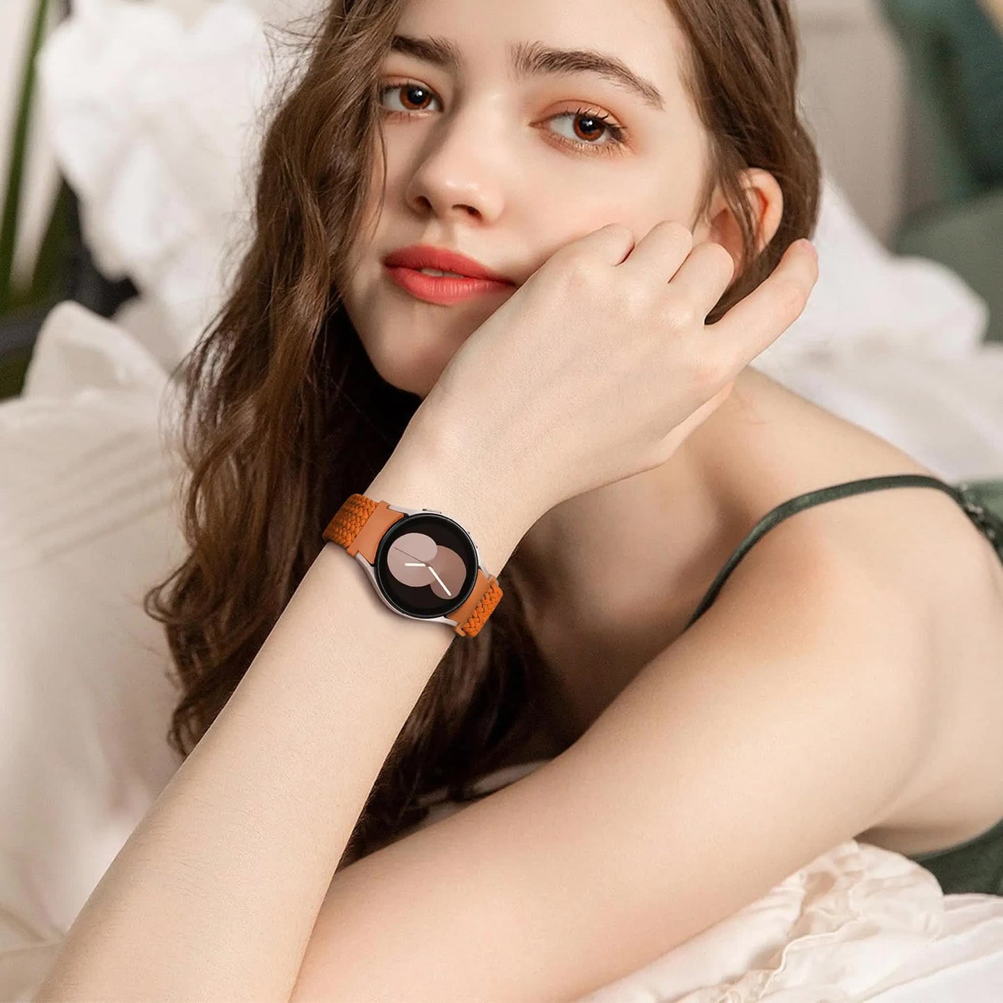 Braided Strap For Compatible With Samsung Galaxy Watch 6 5 Pro 4 Classic Magnetic Band Without Gap 40Mm 44Mm 45Mm 47Mm 4