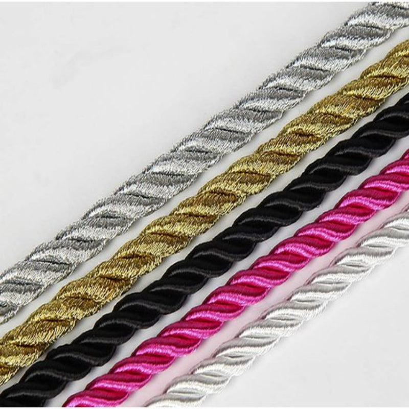 Soft And Silky Strong Braided Twisted Rope 32 Feet 8Mm (1/3") Diameter 10 Meters Multi Purpose Hemp Shiny