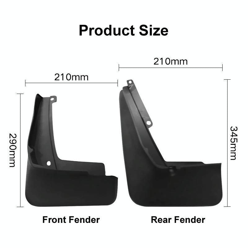 For Volkswagen Id.4X 2015 2023 4Pcs / Set Car Auto Soft Plastic Splash Flaps Fender Guard