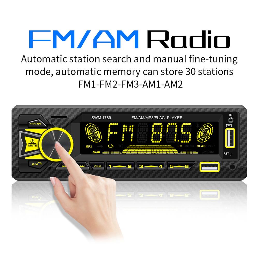 Bluetooth Car Radio Receiver With Remote Control Mp3 Player 5.1