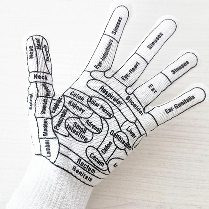 Acupressure Hand Massage Gloves For Reflexology & Physical Therapy Size: Average