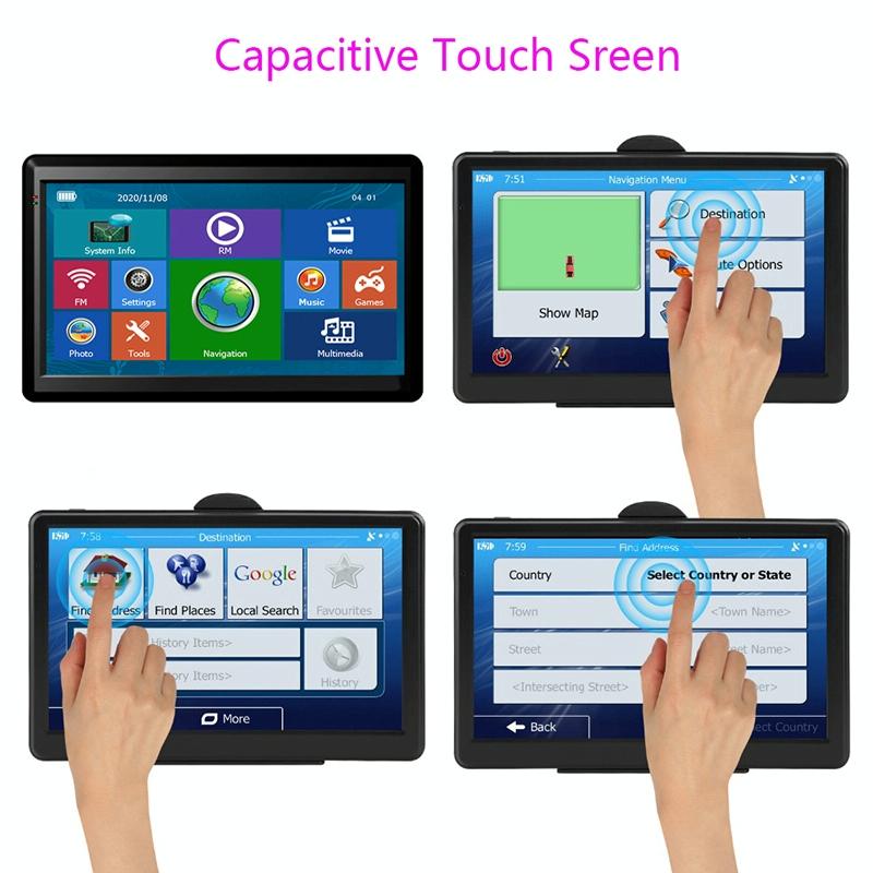 7 Inch Car Gps Navigator 8G + 128M Europe Map Fm Tf Card