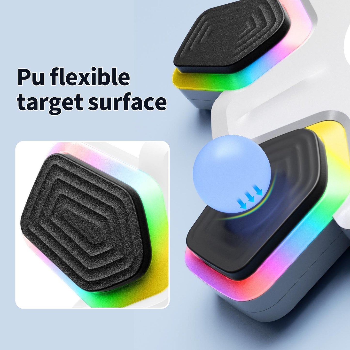 Bluetooth Music Boxing Machine 4 Modes 9 Speeds Colourful Lights Only White