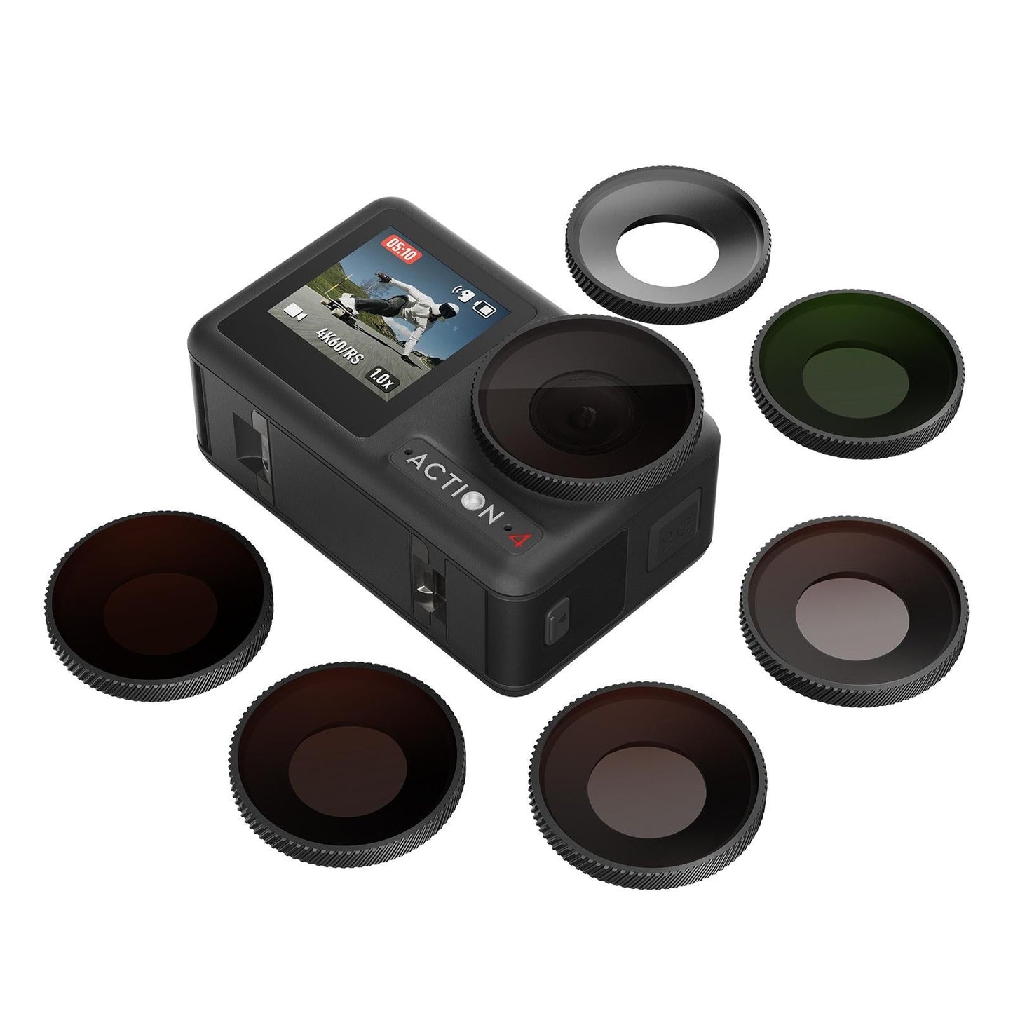 Waterproof Filter For Dji Action 4 Sports Camera Cpl Uv