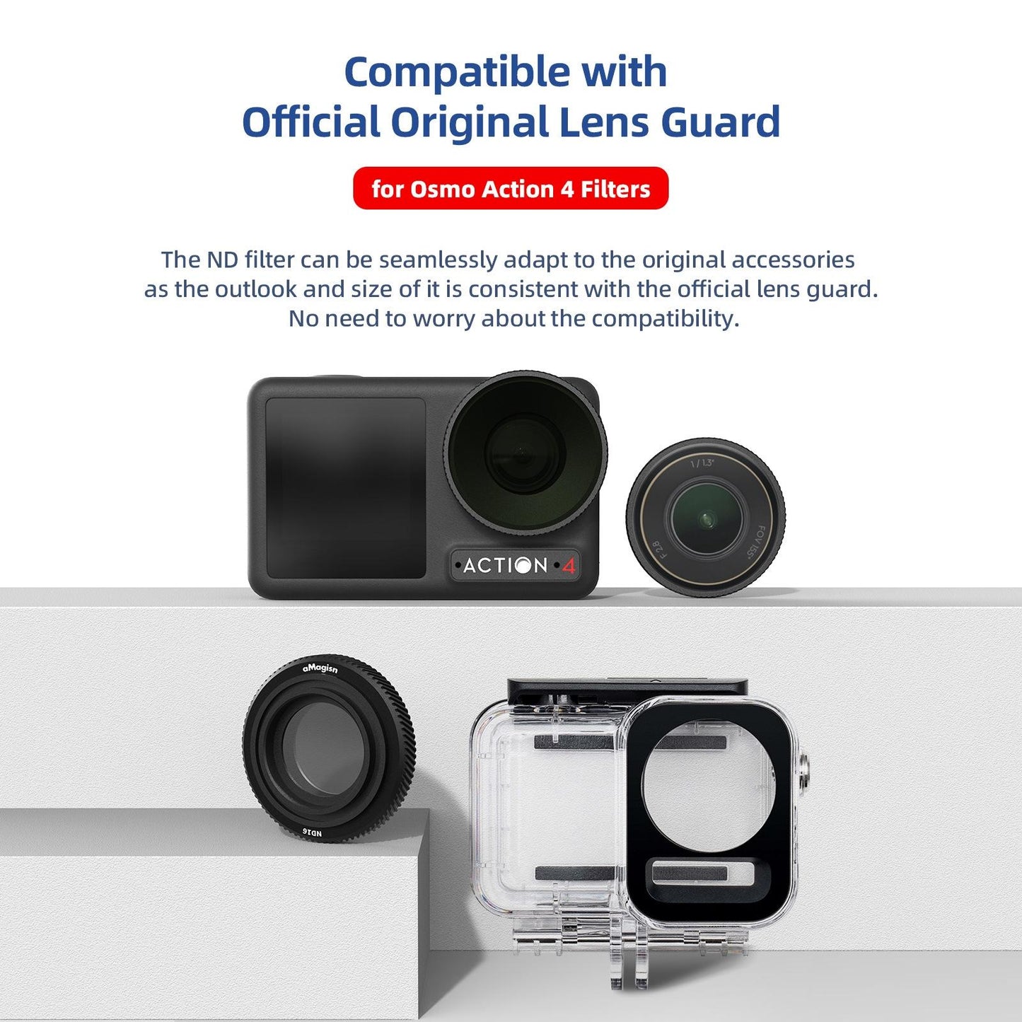 Waterproof Filter For Dji Action 4 Sports Camera Cpl Uv