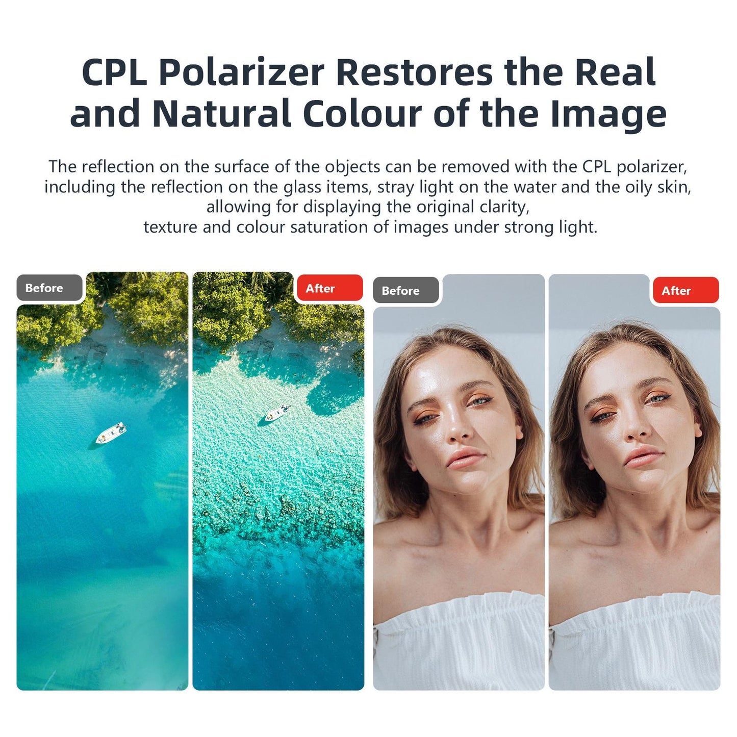 Waterproof Filter For Dji Action 4 Sports Camera Cpl Uv