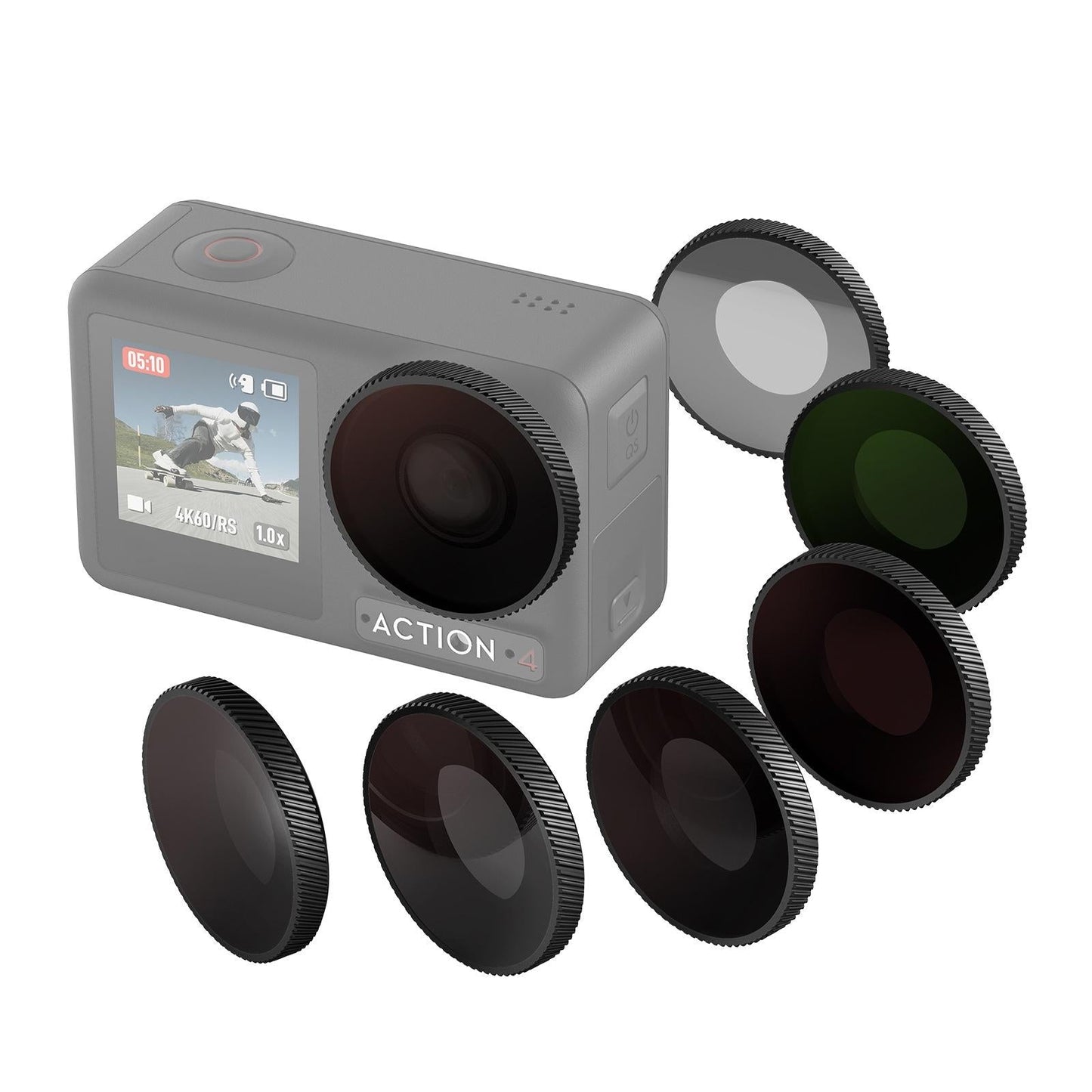 Waterproof Filter For Dji Action 4 Sports Camera Cpl Uv