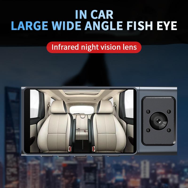 3 In 1 Car Dash Cam With Wifi 1080P Night Vision Ips Screen 32Gb