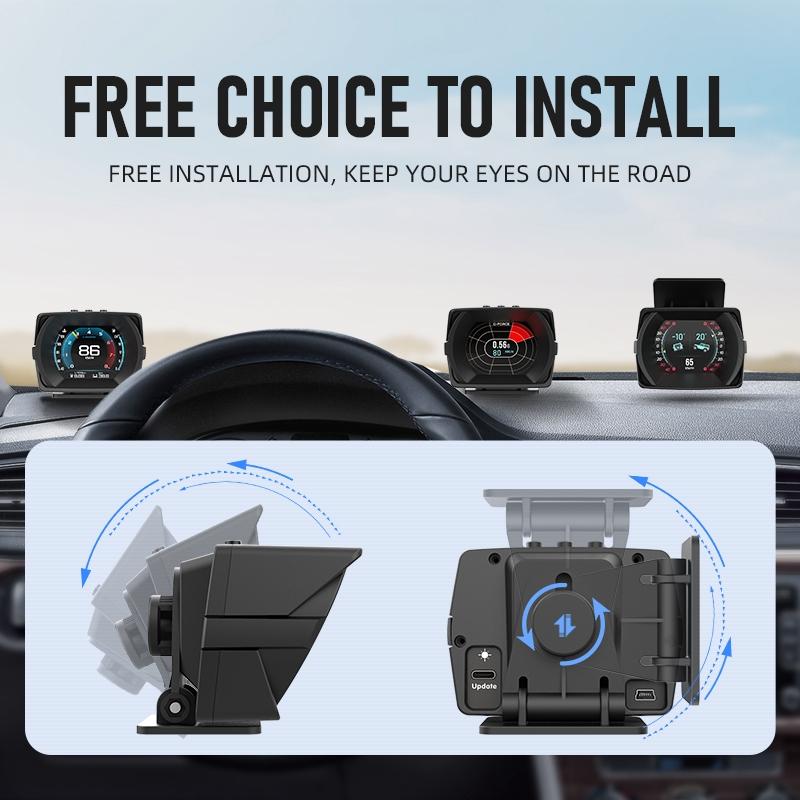 2.8 Inch Obdii Head Up Display System For Cars
