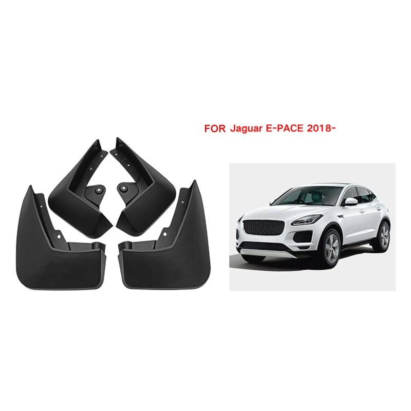 For Jaguar E Pace 2018 2023 4Pcs / Set Car Auto Soft Plastic Splash Flaps Fender Guard