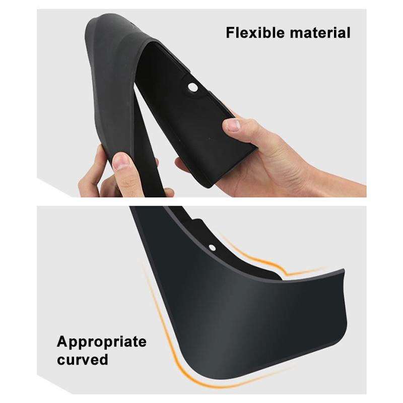 For Jaguar E Pace 2018 2023 4Pcs / Set Car Auto Soft Plastic Splash Flaps Fender Guard