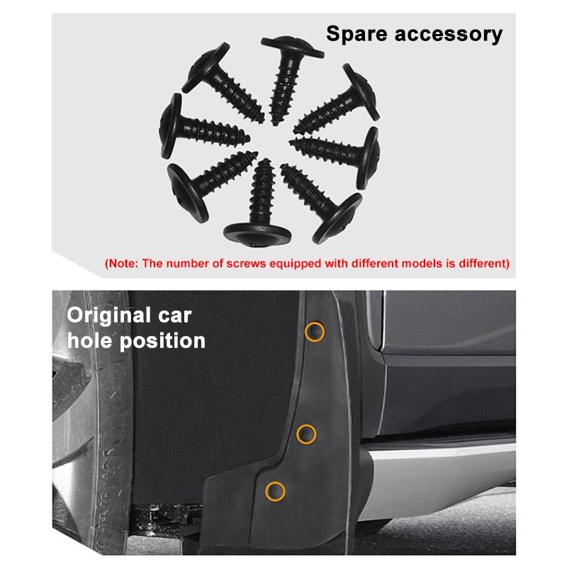 For Jaguar E Pace 2018 2023 4Pcs / Set Car Auto Soft Plastic Splash Flaps Fender Guard