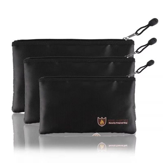 Secure Fireproof Waterproof Bag For Valuables 11.4X7.9 Inch