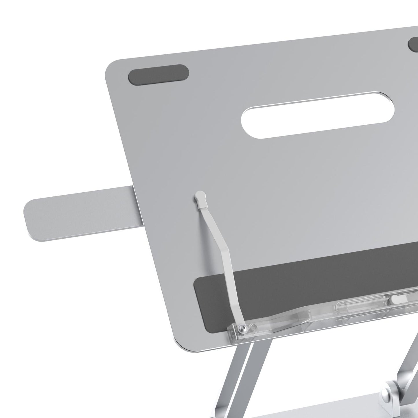Folding Laptop Stand With Heat Dissipation - Book Clips