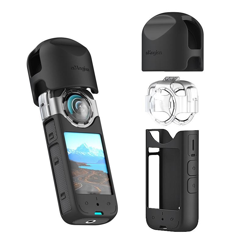 Amagisn Protective Lens Guard For Insta360 X3 Camera - Guard+Case