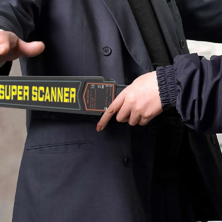 Black Super Scanner Wand Metal Detector Md 3003B1